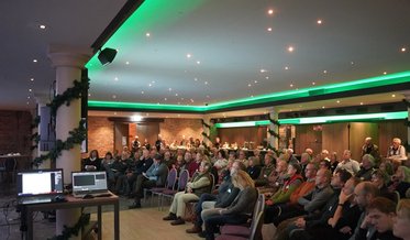 Meinweg Ecotop 2023, 125 deelnemers in een volle zaal in Kasteel Daelenbroeck